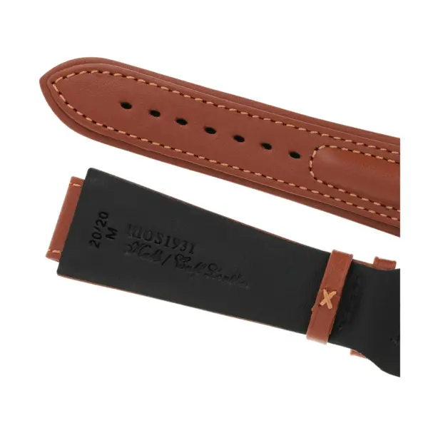 RIOS1931 Apulia - Uhrenarmband aus Kalbsleder (138) - Cognac – Bild 4