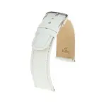 RIOS1931 Arizona - Saddle Leather Watch Strap (46) - White