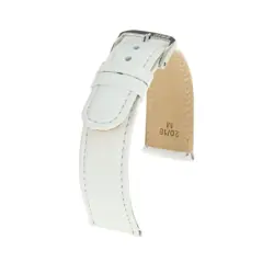 RIOS1931 Arizona - Uhrenarmband aus Sattelleder (46) - Weiß