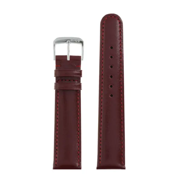 RIOS1931 Arizona - Uhrenarmband aus Sattelleder (46S) - Bordeaux – Bild 2