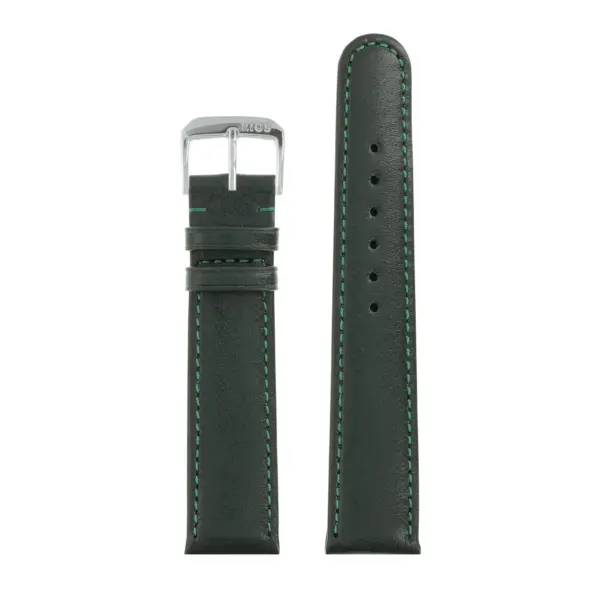 RIOS1931 Arizona - Uhrenarmband aus Sattelleder (46S) - Forstgrün – Bild 2