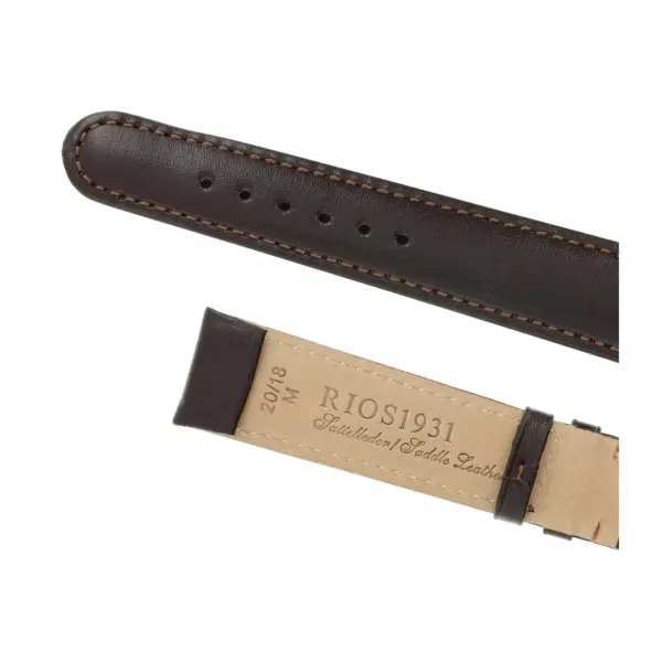 RIOS1931 Arizona - Uhrenarmband aus Sattelleder (46S) - Mokka – Bild 4