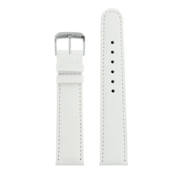 RIOS1931 Arizona - Uhrenarmband aus Sattelleder (46S) - Weiß – Bild 2