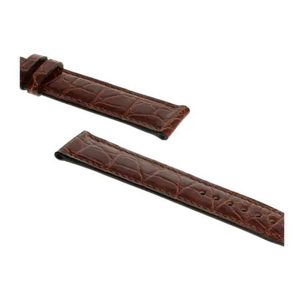 RIOS1931 Brilliant - Uhrenarmband aus Alligatorenleder (245) - Mahagoni – Bild 3