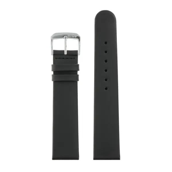 RIOS1931 Classic - Uhrenarmband aus Rindsleder (34) - Schwarz – Bild 2