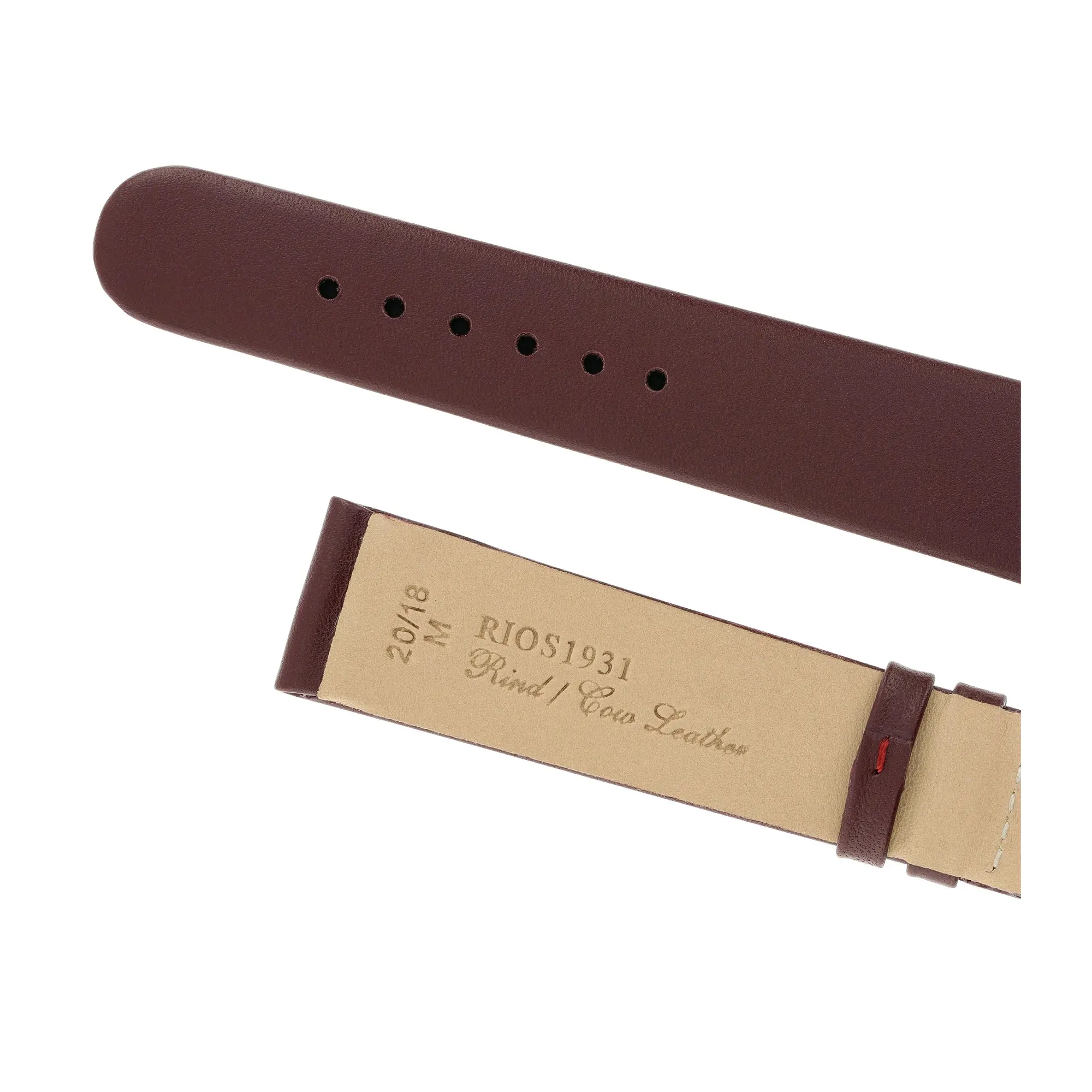 RIOS1931 Classic - Uhrenarmband aus Rindsleder (34) - Bordeaux – Bild 4