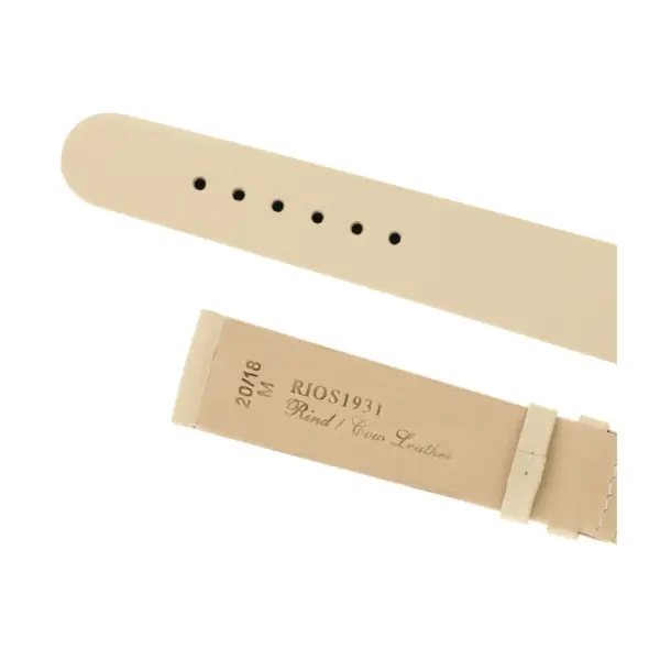 RIOS1931 Classic - Uhrenarmband aus Rindsleder (34) - Sand – Bild 4