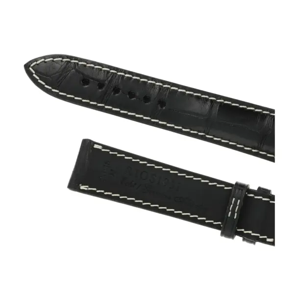 RIOS1931 Connoisseur - Uhrenarmband aus Alligatorenleder (256) - Schwarz – Bild 4