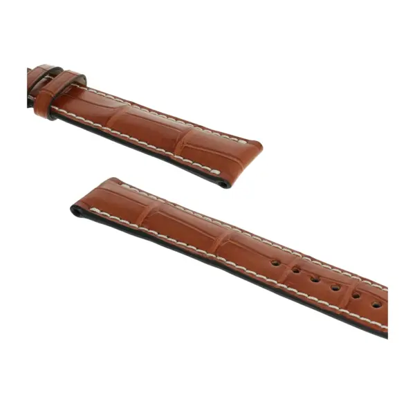 RIOS1931 Connoisseur - Uhrenarmband aus Alligatorenleder (256) - Cognac – Bild 3
