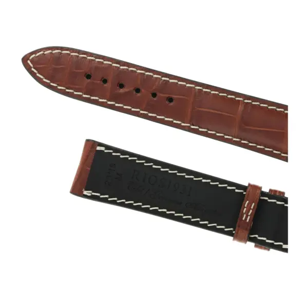 RIOS1931 Connoisseur - Uhrenarmband aus Alligatorenleder (256) - Mahagoni – Bild 4