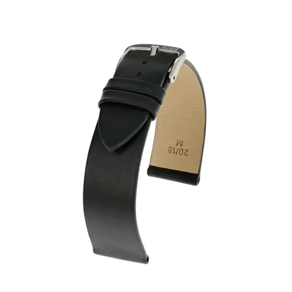 RIOS1931 Elegant - Uhrenarmband aus Rindsleder (43) - Schwarz