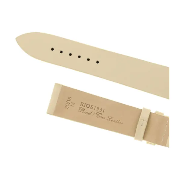 RIOS1931 Elegant - Uhrenarmband aus Rindsleder (43) - Sand – Bild 4