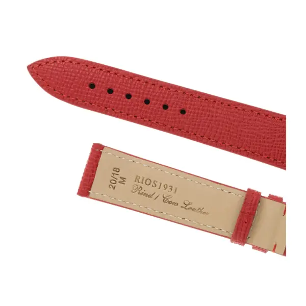 RIOS1931 French - Uhrenarmband aus Rindsleder (45) - Rot – Bild 4