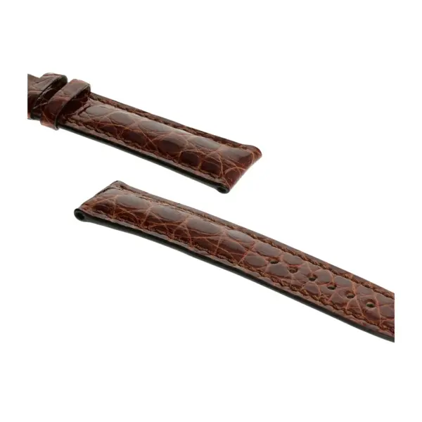 RIOS1931 Heritage - Uhrenarmband aus Alligatorenleder (249) - Mahagoni – Bild 3