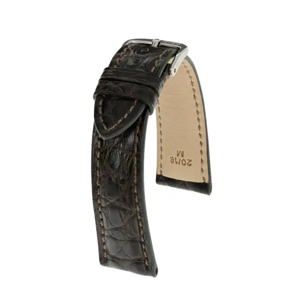 RIOS1931 Imperial - Uhrenarmband aus Alligatorenleder (248) - Mokka