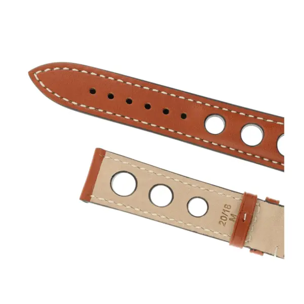 RIOS1931 Kaluga - Uhrenarmband aus Juchtenleder (205) - Cognac – Bild 4