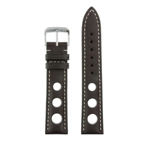 RIOS1931 Kaluga - Uhrenarmband aus Juchtenleder (205) - Mokka – Bild 2