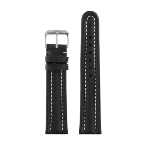 RIOS1931 Maranello - Uhrenarmband aus Kalbsleder (135) - Schwarz – Bild 2
