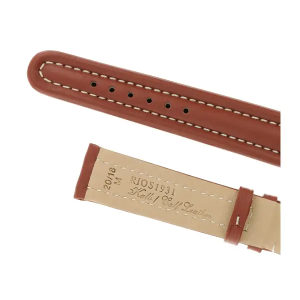 RIOS1931 Maranello - Uhrenarmband aus Kalbsleder (135) - Cognac – Bild 4