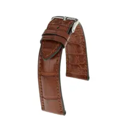RIOS1931 Monarch - Uhrenarmband aus Alligatorenleder (266) - Mahagoni