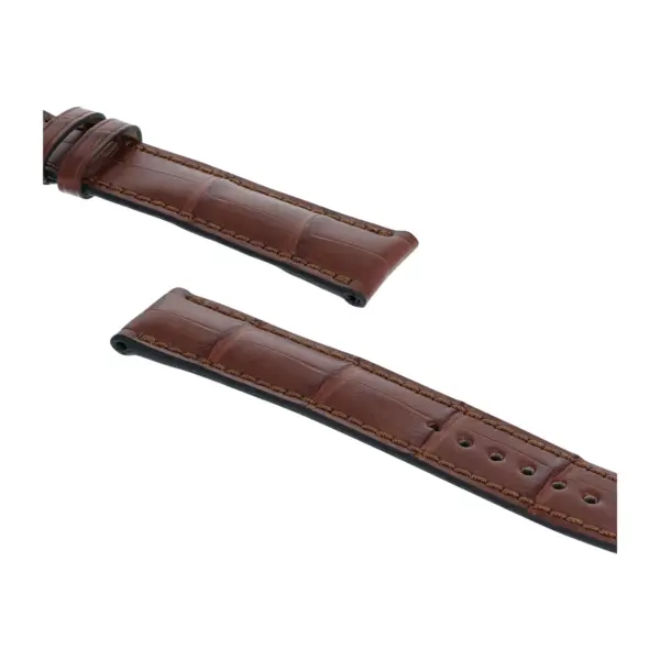 RIOS1931 Monarch - Uhrenarmband aus Alligatorenleder (266) - Mahagoni – Bild 3