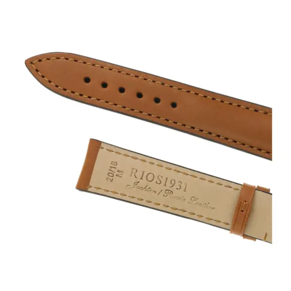 RIOS1931 Moscow - Uhrenarmband aus Juchtenleder (200) - Honig – Bild 4