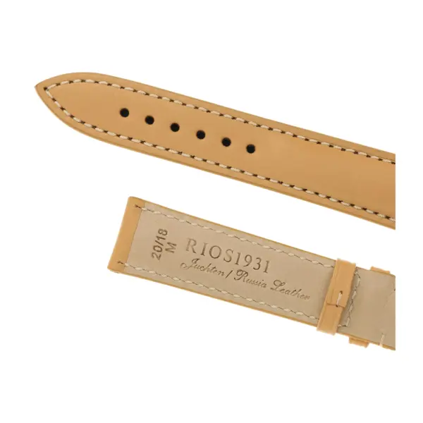 RIOS1931 Moscow - Uhrenarmband aus Juchtenleder (200) - Sand – Bild 4