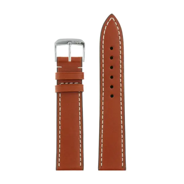 RIOS1931 Pensa - Uhrenarmband aus Juchtenleder (203) - Cognac – Bild 2