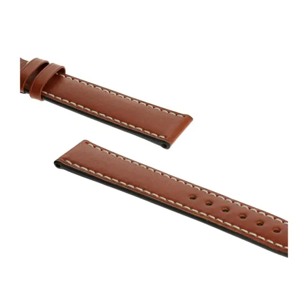 RIOS1931 Pensa - Uhrenarmband aus Juchtenleder (203) - Cognac – Bild 3