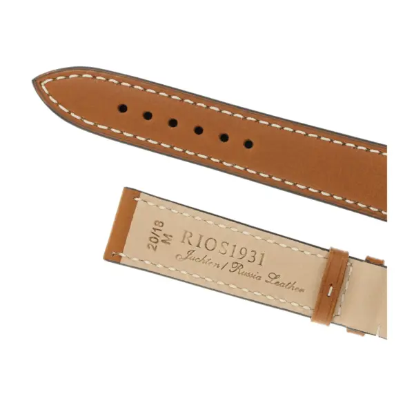 RIOS1931 Pensa - Uhrenarmband aus Juchtenleder (203) - Honig – Bild 4