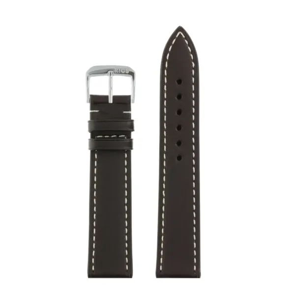 RIOS1931 Pensa - Uhrenarmband aus Juchtenleder (203) - Mokka – Bild 2