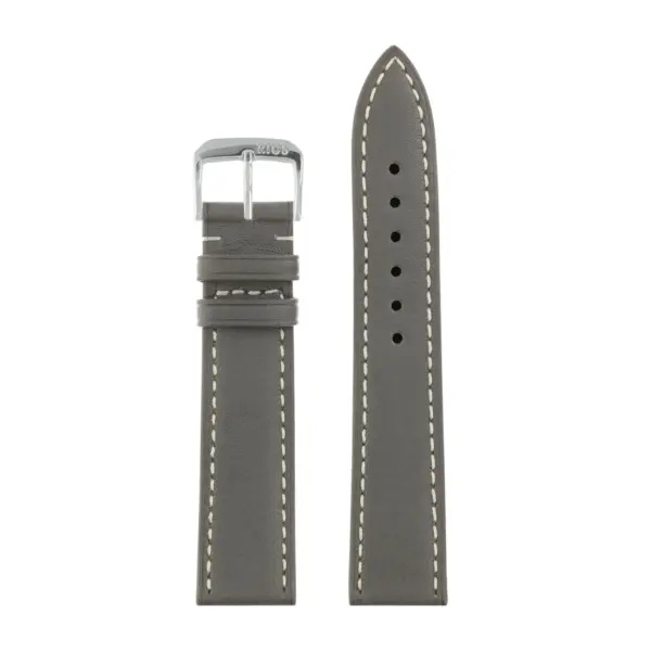 RIOS1931 Pensa - Uhrenarmband aus Juchtenleder (203) - Steingrau – Bild 2