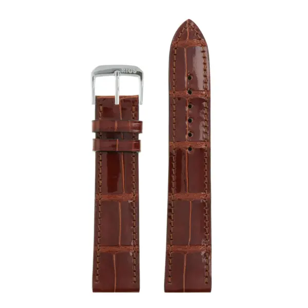 RIOS1931 Premier - Uhrenarmband aus Alligatorenleder (273) - Mahagoni – Bild 2