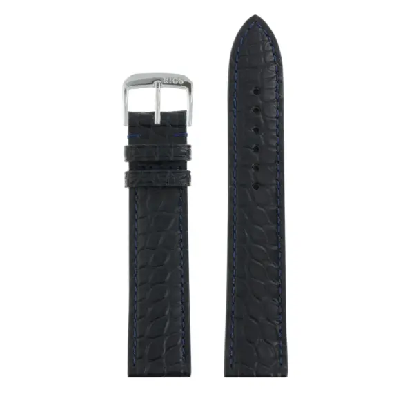 RIOS1931 Prestige - Uhrenarmband aus Alligatorenleder (244) - Ozeanblau – Bild 2