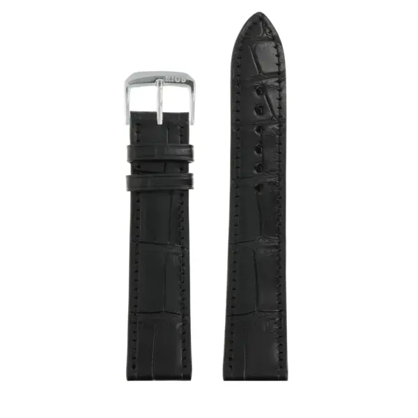RIOS1931 Senator - Uhrenarmband aus Alligatorenleder (272) - Schwarz – Bild 2