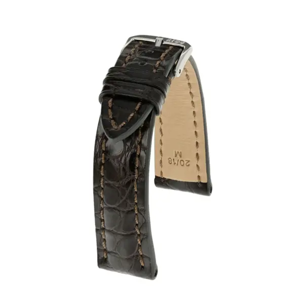 RIOS1931 Superior - Uhrenarmband aus Alligatorenleder (252) - Mokka