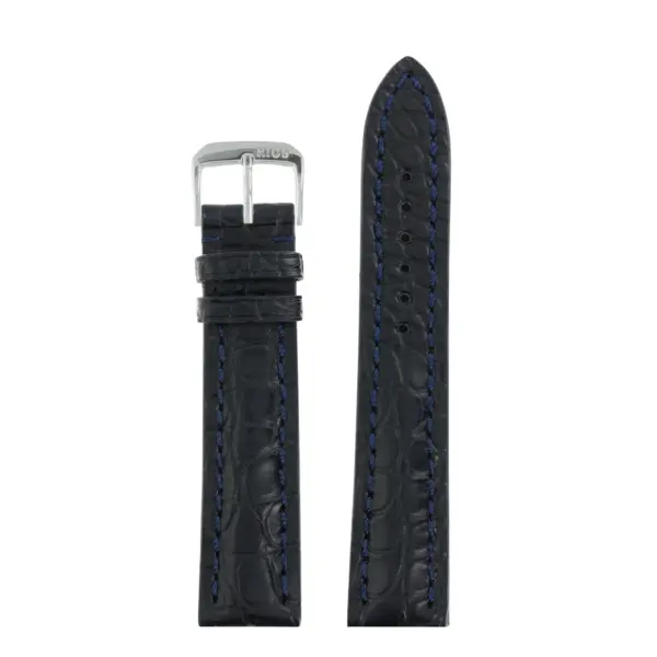 RIOS1931 Superior - Uhrenarmband aus Alligatorenleder (252) - Ozeanblau – Bild 2
