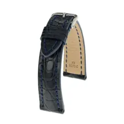 RIOS1931 Superior - Uhrenarmband aus Alligatorenleder (252) - Ozeanblau
