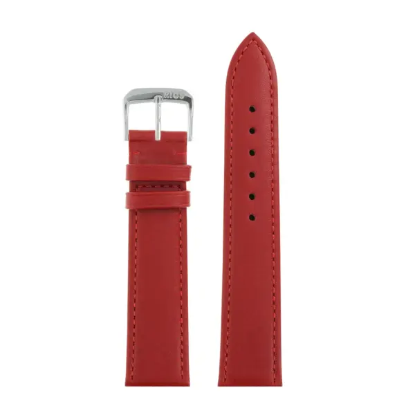RIOS1931 Toscana - Uhrenarmband aus Kalbsleder (102) - Rot – Bild 2