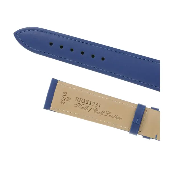 RIOS1931 Toscana - Uhrenarmband aus Kalbsleder (102) - Royalblau – Bild 4