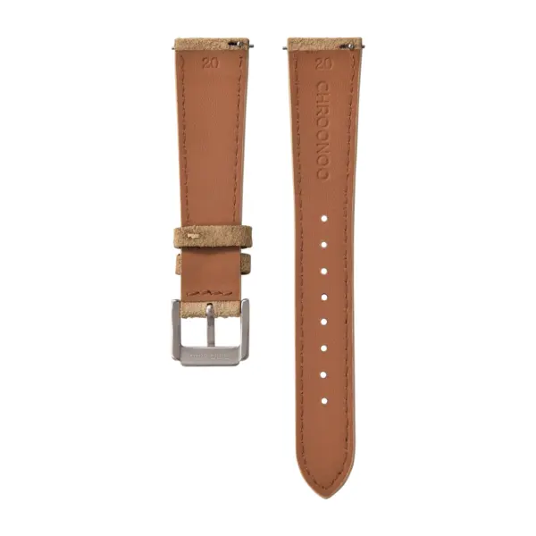 CHROONOO Wildleder Uhrenarmband - Beige – Bild 2