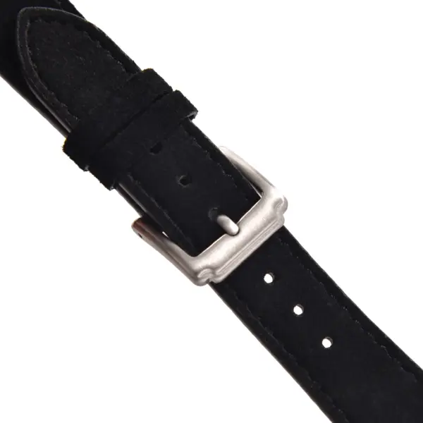 CHROONOO Wildleder Uhrenarmband - Schwarz – Bild 3