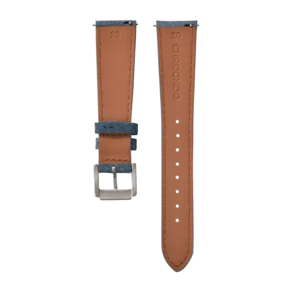 CHROONOO Wildleder Uhrenarmband - Blau – Bild 2