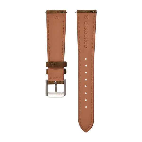 CHROONOO Wildleder Uhrenarmband - Braun – Bild 2