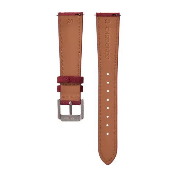 CHROONOO Wildleder Uhrenarmband - Rot – Bild 2