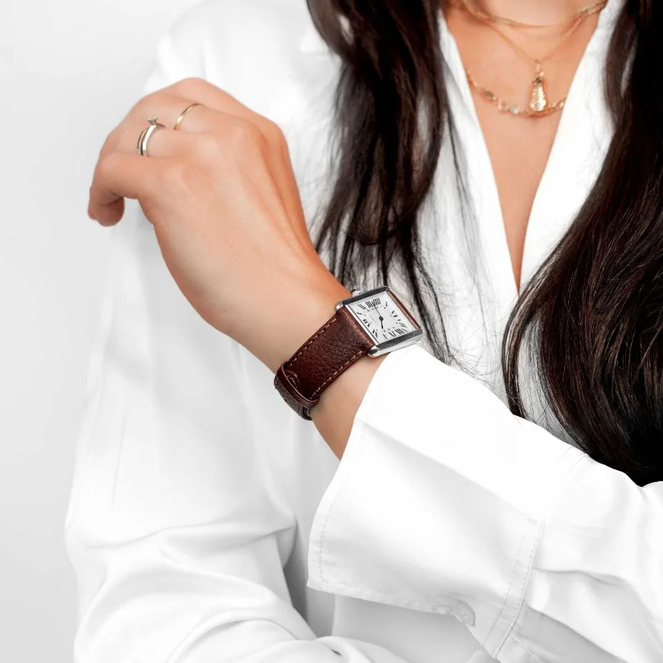 HIRSCH Forest - Leder-Uhrenarmband - Braun – Bild 5