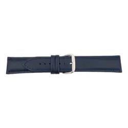 Pebro Leder Uhrenarmband (1158) - Dunkelblau