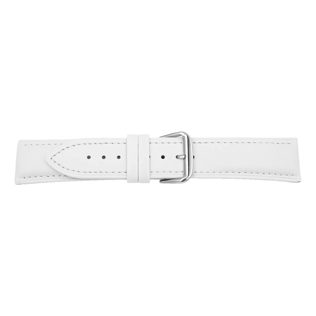 Pebro Leder Uhrenarmband (1159) - Weiß